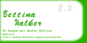 bettina walker business card